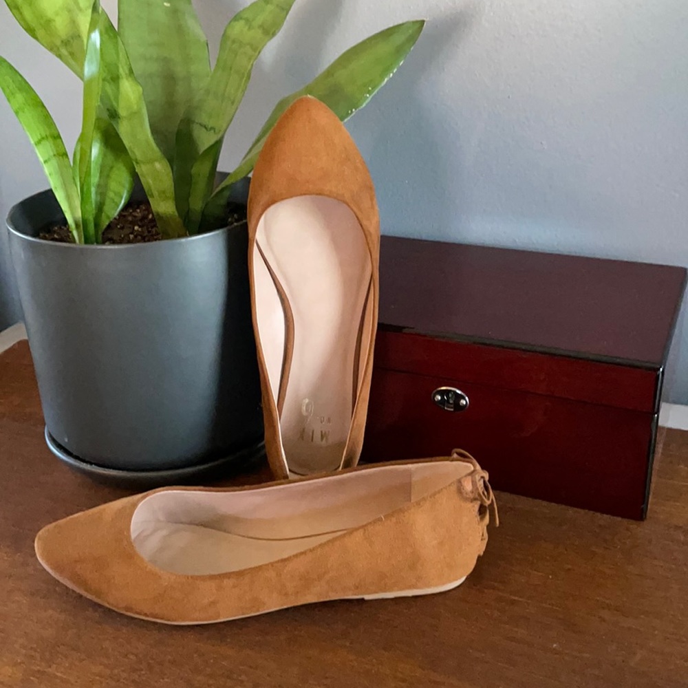 Brown Suede Flats